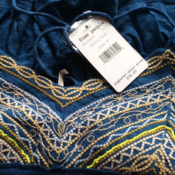 NWT Free People Well Traveled Halter Tank Top - Picture 6 of 6